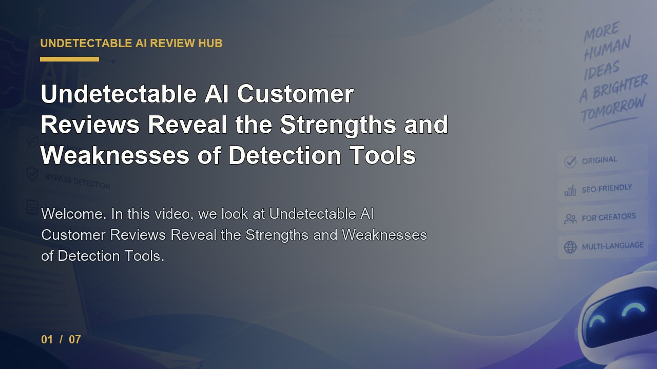 Undetectable AI Review: Undetectable AI Customer Reviews Reveal the Strengths and Weaknesses of Detection Tools video thumbnail