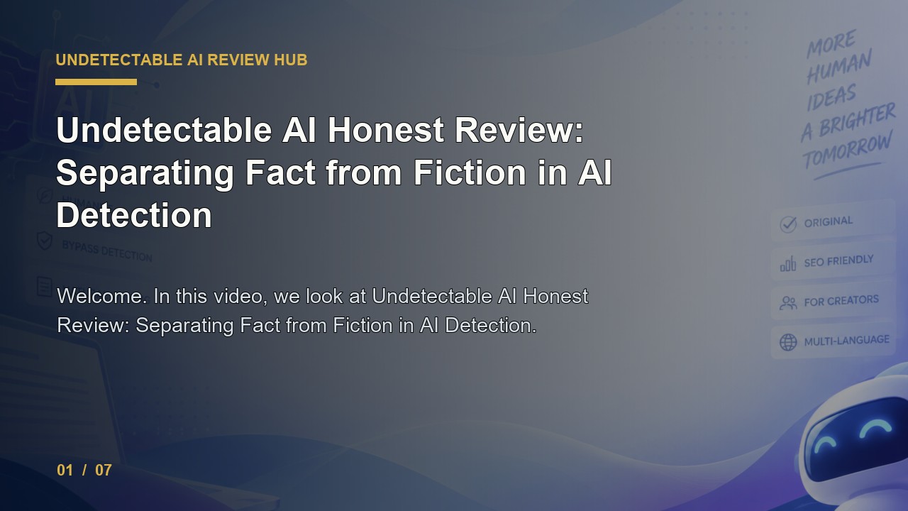 Undetectable AI Review: Undetectable AI Honest Review Separating Fact from Fiction in Ai Detection video thumbnail