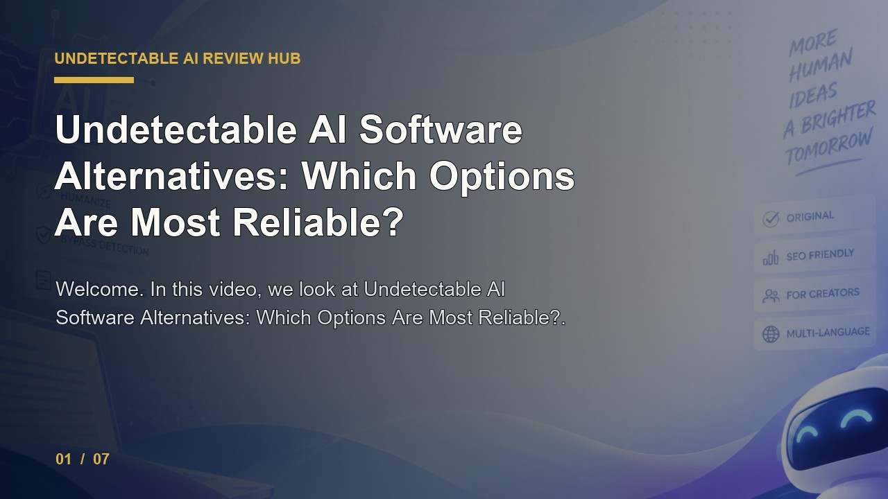 Undetectable AI Review: Undetectable AI Software Alternatives Which Options Are Most Reliable video thumbnail