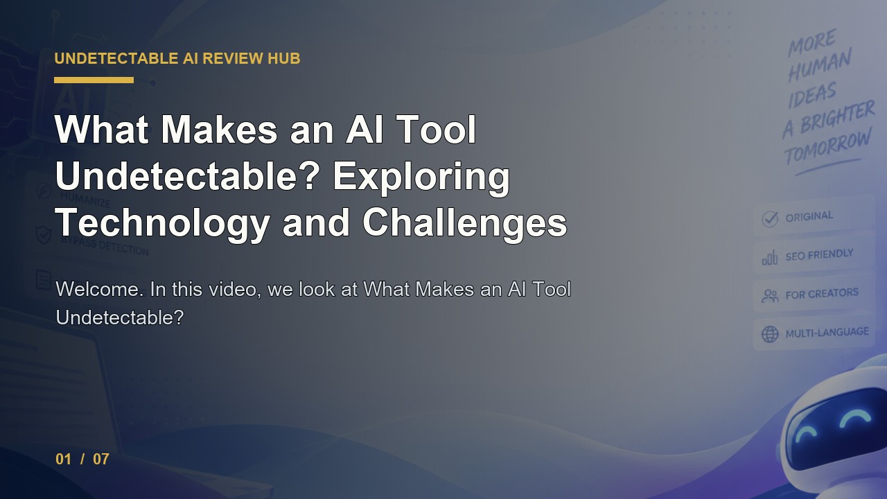 Undetectable AI Review: What Makes an Ai Tool Undetectable Exploring Technology and Challenges video thumbnail